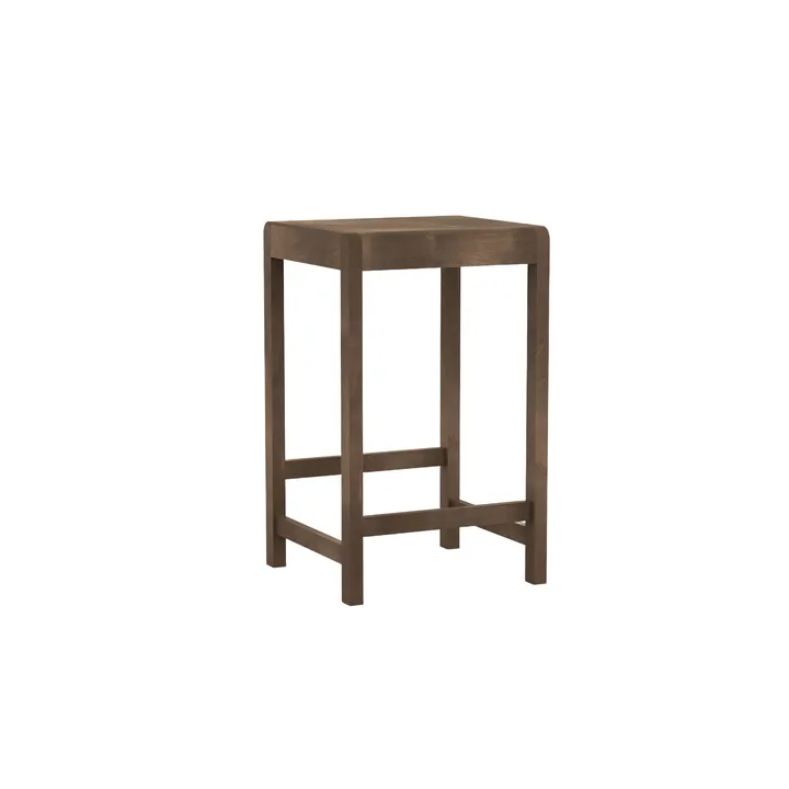 Stool 01 barkruk - Donkerbruin berken, 65 cm - FRAMA