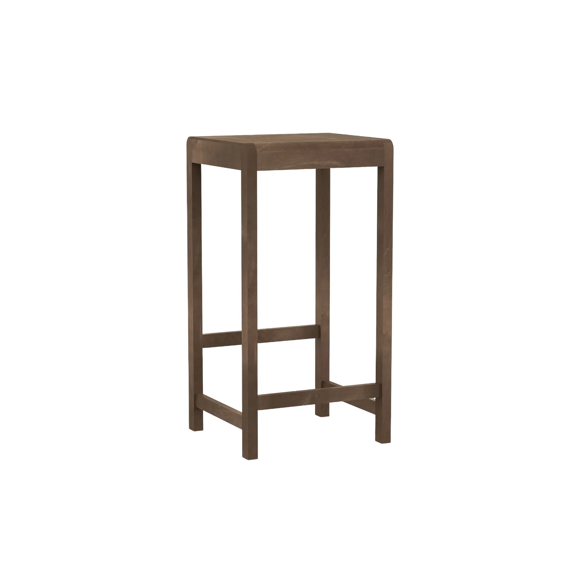 Stool 01 barkruk, Donkerbruin berken, 76 cm FRAMA