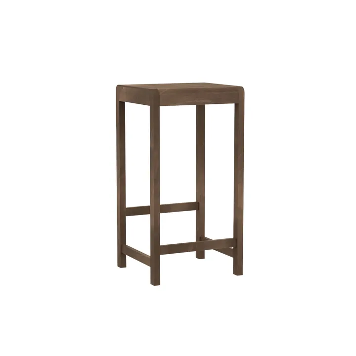Stool 01 barkruk - Donkerbruin berken, 76 cm - FRAMA
