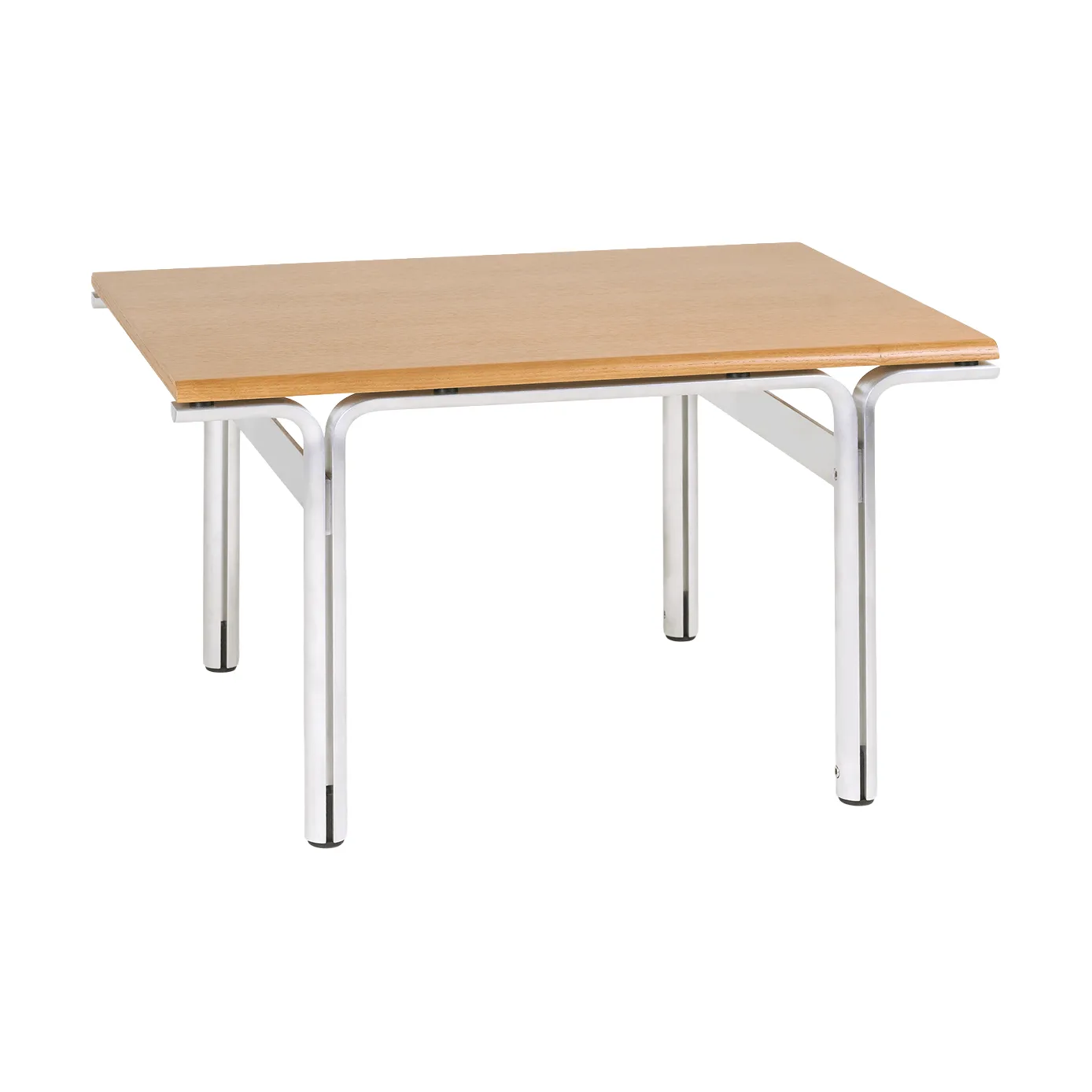 Union bijzettafel, Aluminium-warmbruin essenhout, 60x45x34 cm FRAMA