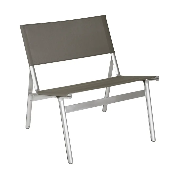 Union loungestoel - Aluminium-Taupe Mesh - FRAMA