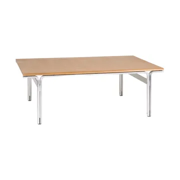 Union salontafel - Aluminium-warmbruin essenhout, 97x60x34,5 cm - FRAMA