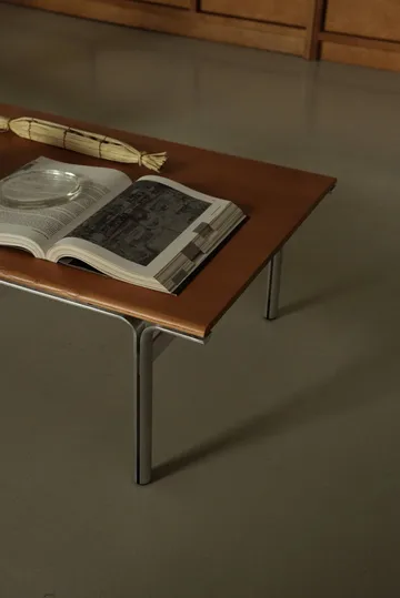 Union salontafel - Aluminium-warmbruin essenhout, 97x60x34,5 cm - FRAMA