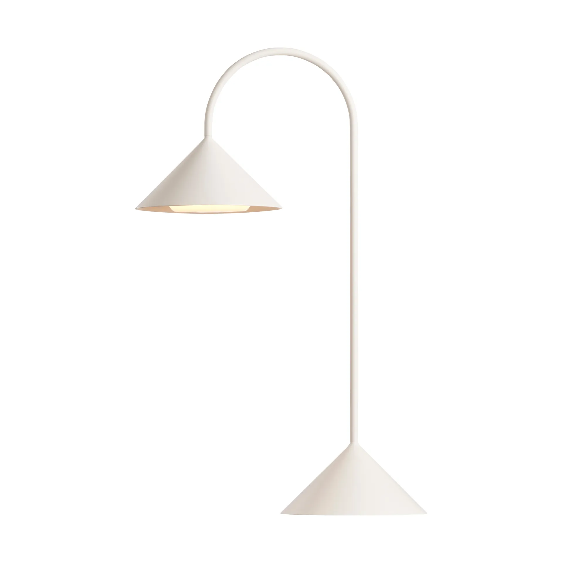 Grasp draagbare tafellamp, Matt White, 47 cm Frandsen