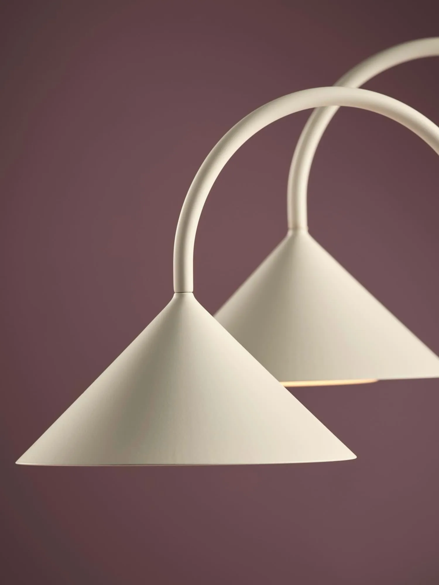Grasp draagbare tafellamp, Matt White, 47 cm Frandsen
