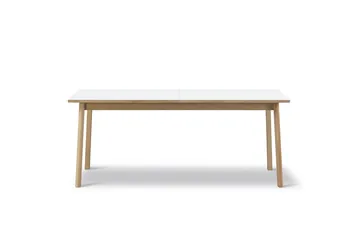 Ana eettafel 180-280x95 cm - Nanolaminaat wit-gezeepte eik - Fredericia Furniture