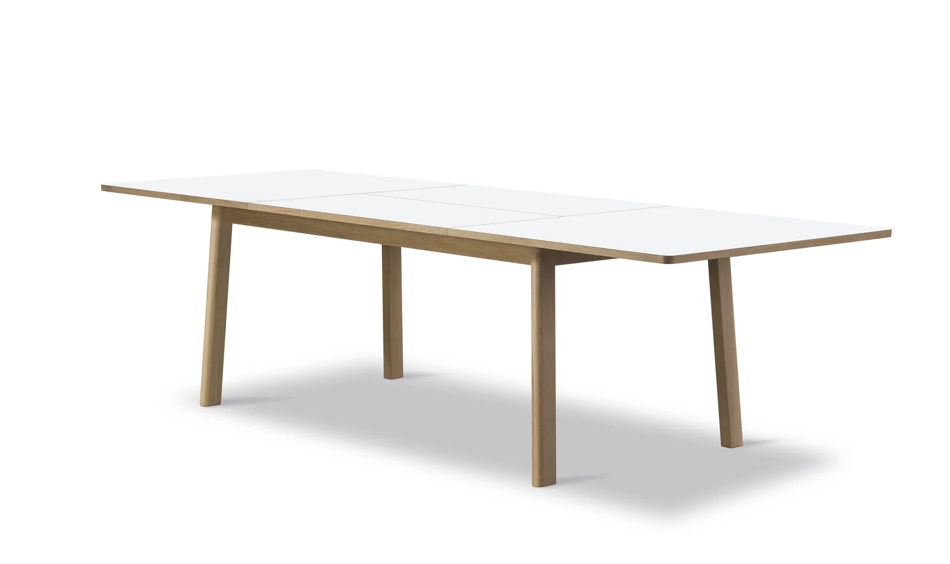 Ana eettafel 180-280x95 cm, Nanolaminaat wit-gezeepte eik Fredericia Furniture