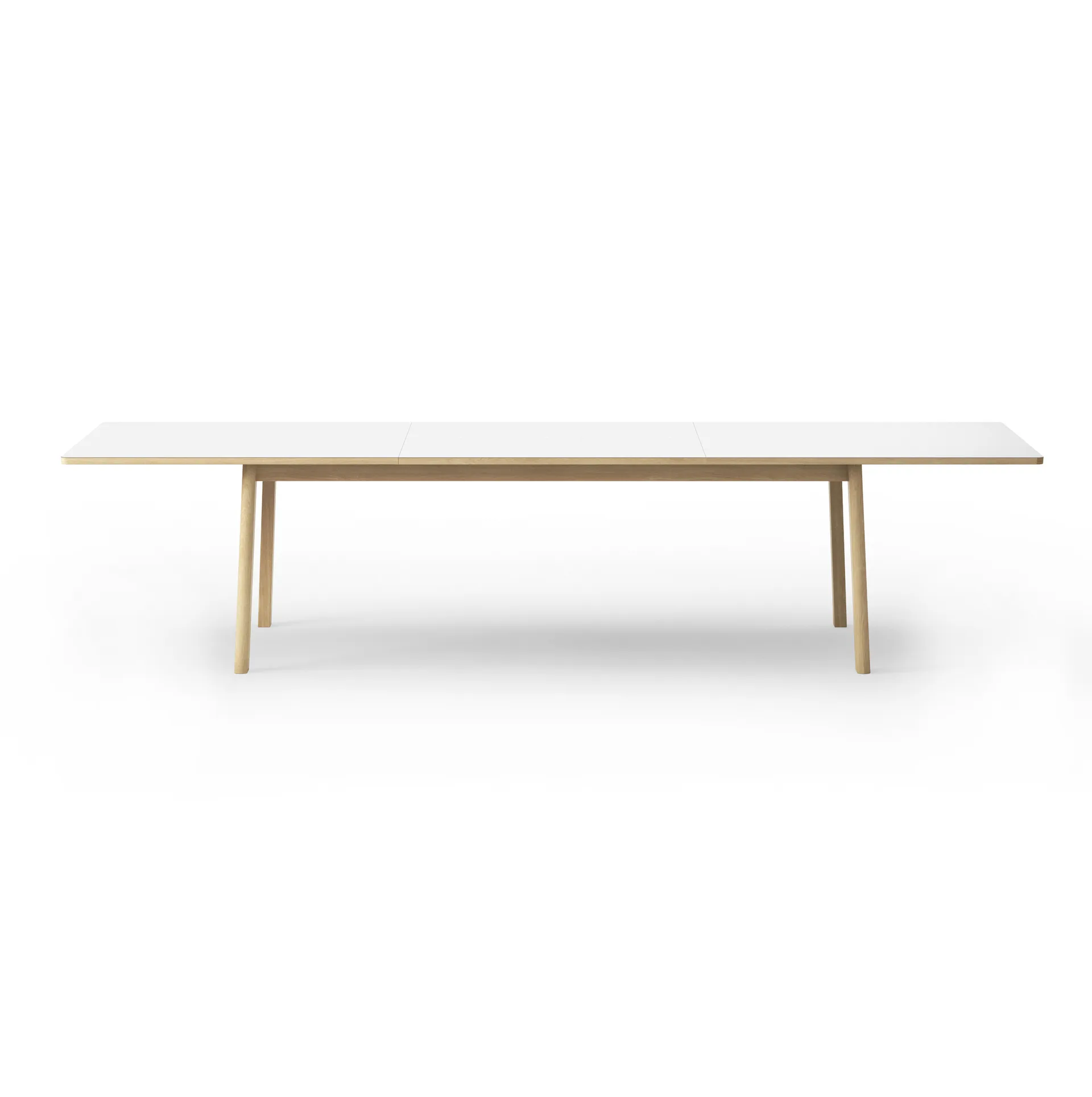 Ana eettafel 220-320x95 cm, Nanolaminaat wit-gezeepte eik Fredericia Furniture