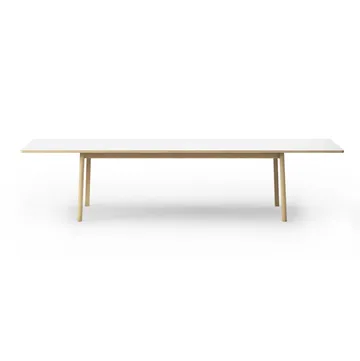 Ana eettafel 220-320x95 cm - Nanolaminaat wit-gezeepte eik - Fredericia Furniture