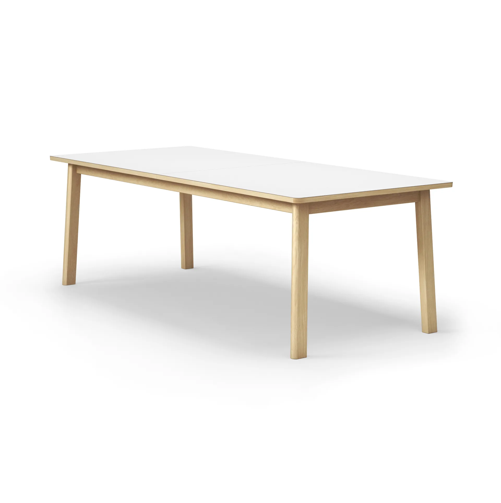 Ana eettafel 220-320x95 cm, Nanolaminaat wit-gezeepte eik Fredericia Furniture
