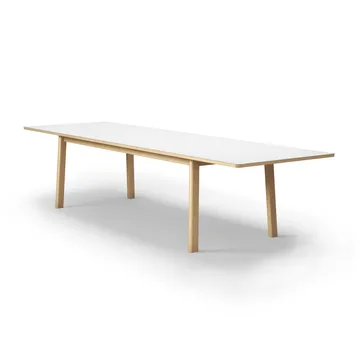 Ana eettafel 220-320x95 cm - Nanolaminaat wit-gezeepte eik - Fredericia Furniture
