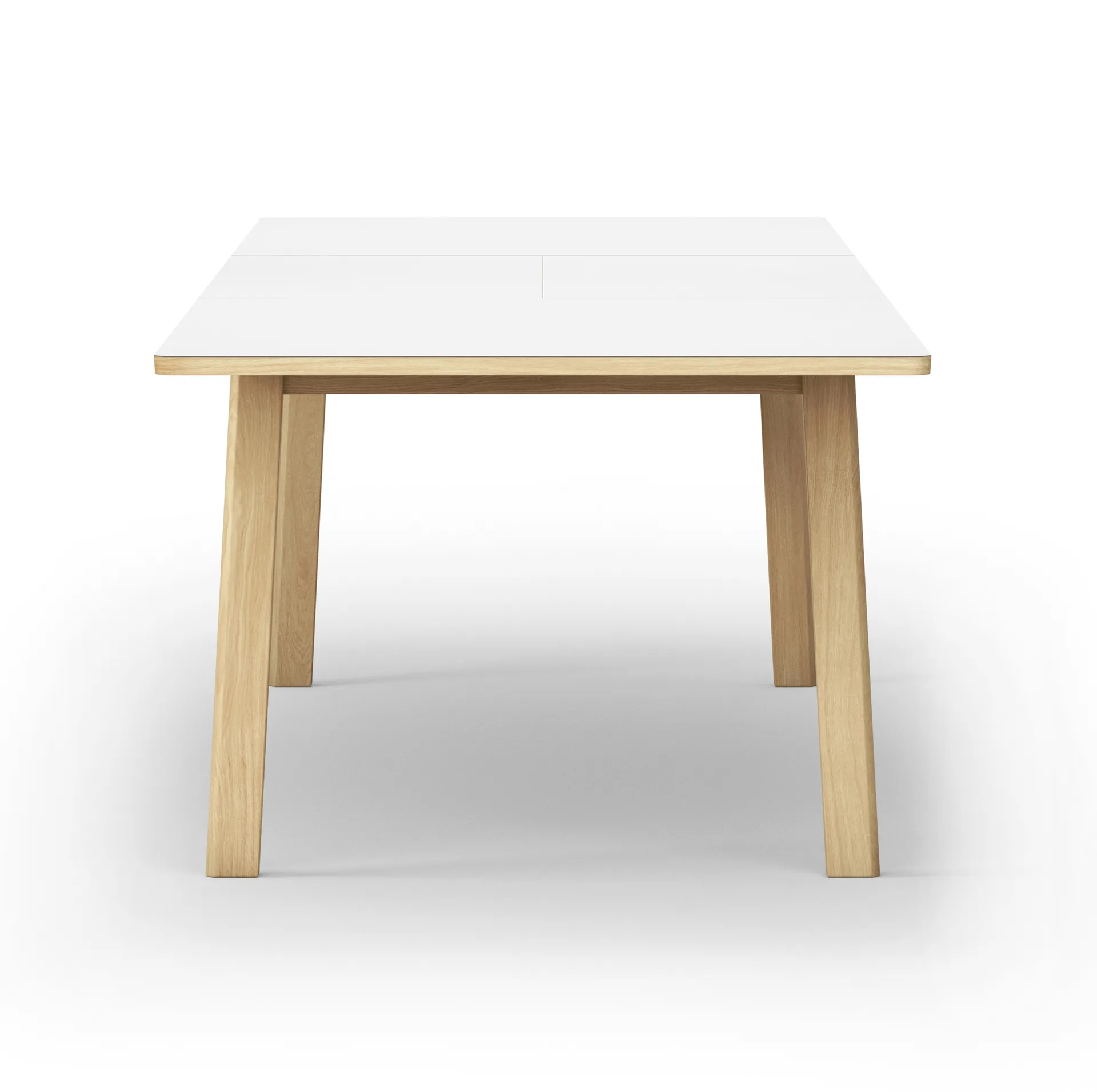 Ana eettafel 220-320x95 cm, Nanolaminaat wit-gezeepte eik Fredericia Furniture