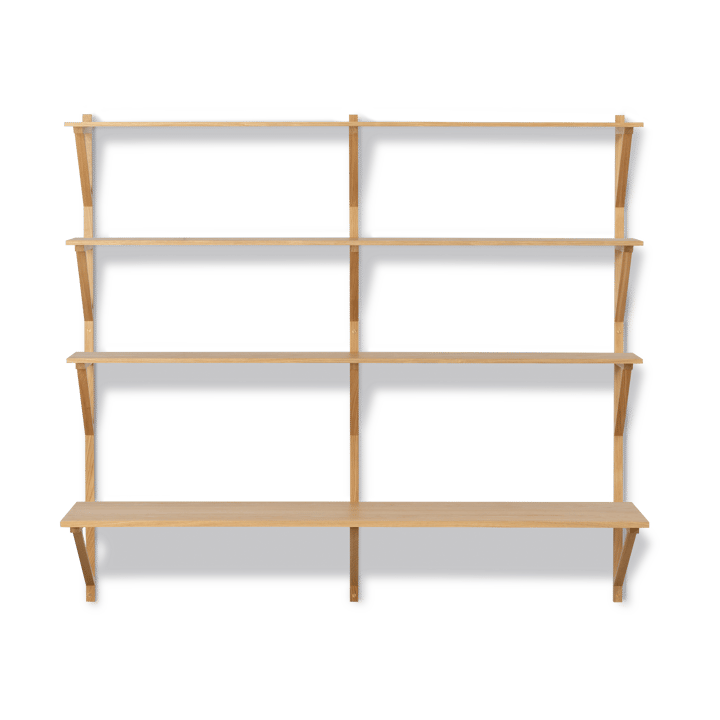 BM29 plank met bureau 149x134 cm, Eiken lak Fredericia Furniture