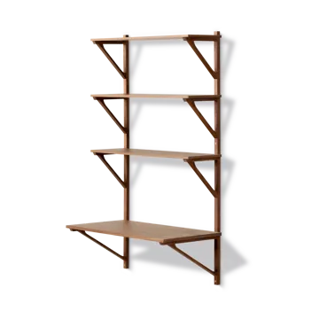 BM29 plank met bureau 78x134 cm - Walnut gelakt - Fredericia Furniture