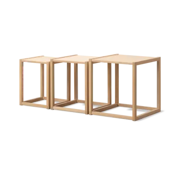 BM375 Nesting tafel 3 delen - Licht geolied eiken - Fredericia Furniture