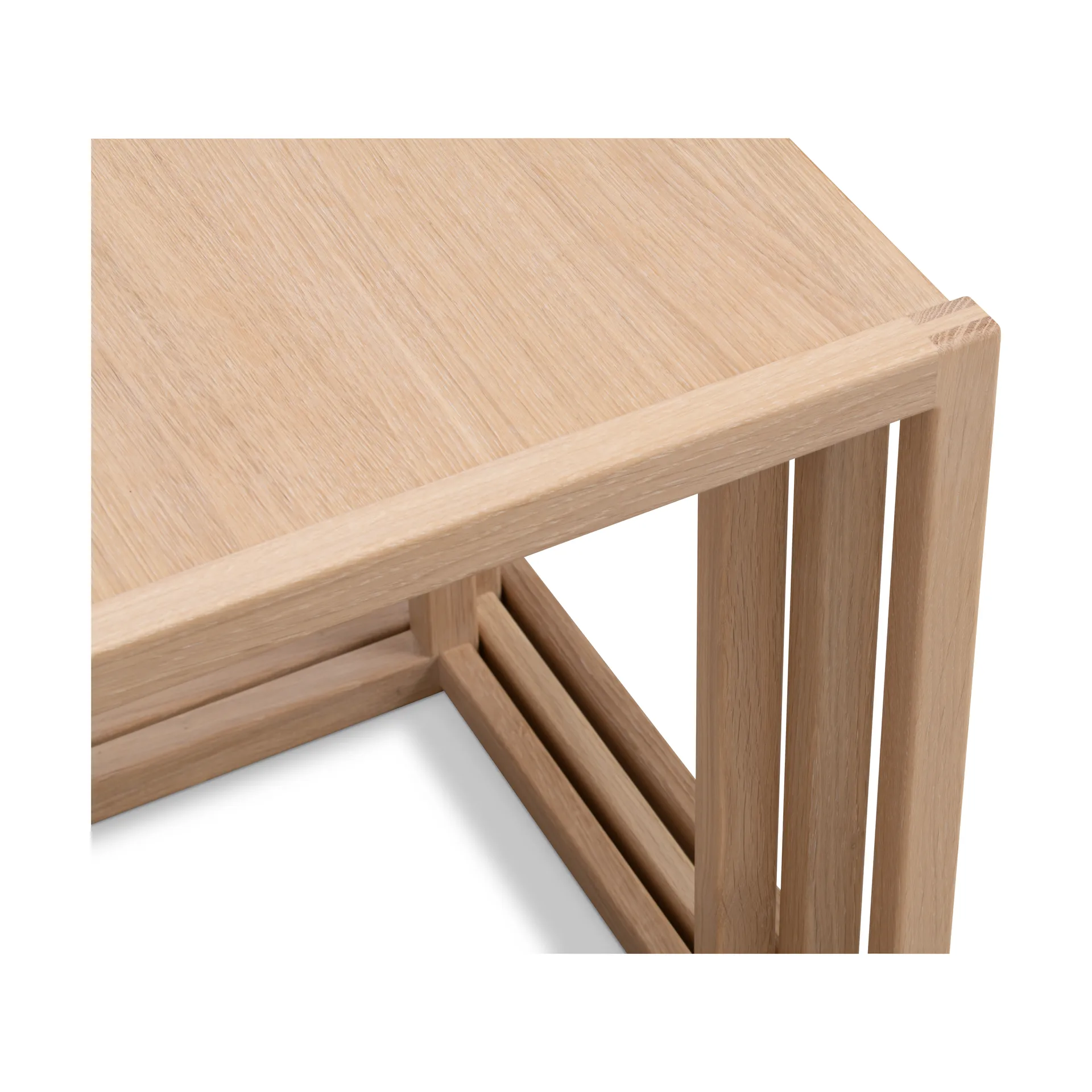 BM375 Nesting tafel 3 delen, Licht geolied eiken Fredericia Furniture