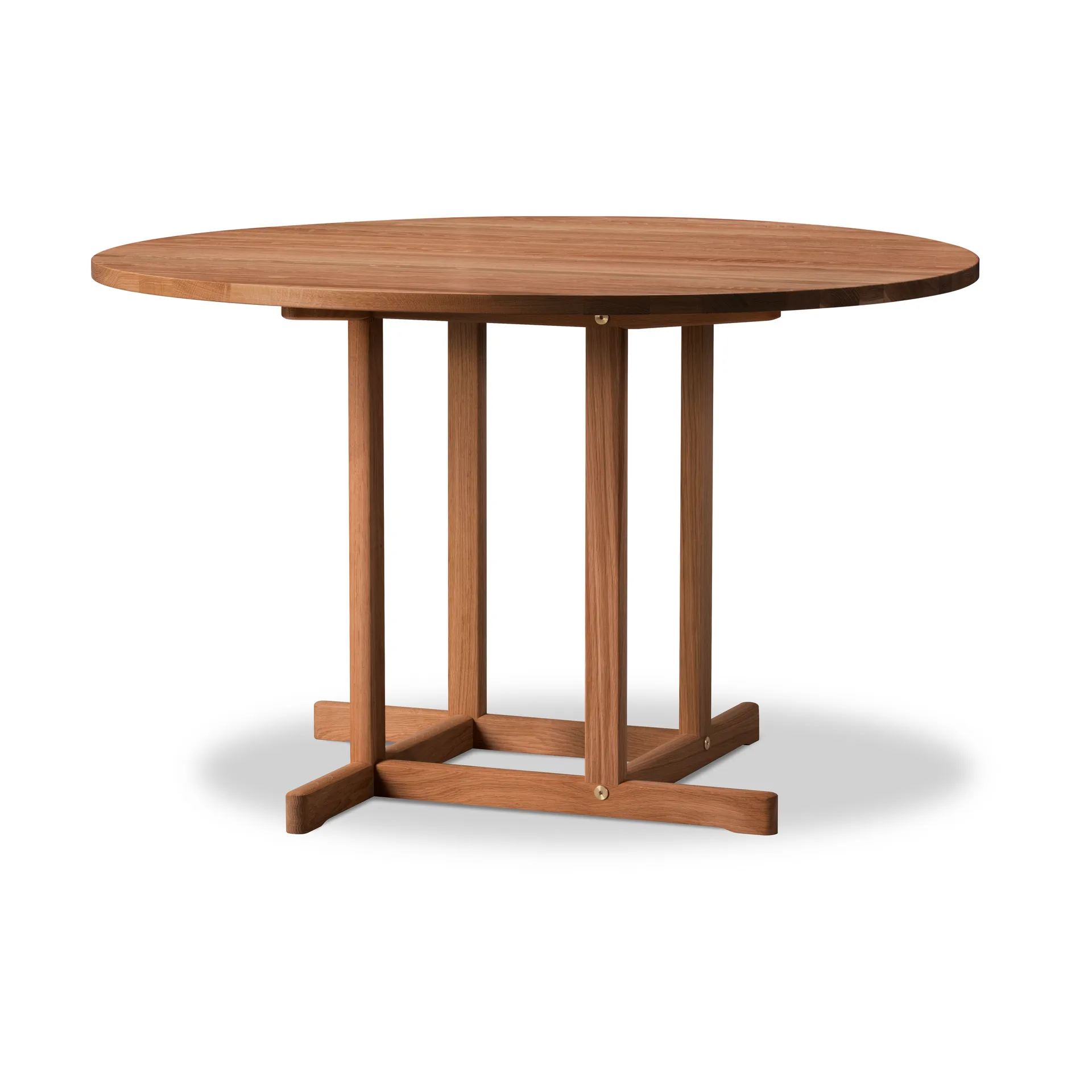 BM80 Mogensen Shaker Table tafel Ø120 cm, Gerookte geoliede eik Fredericia Furniture