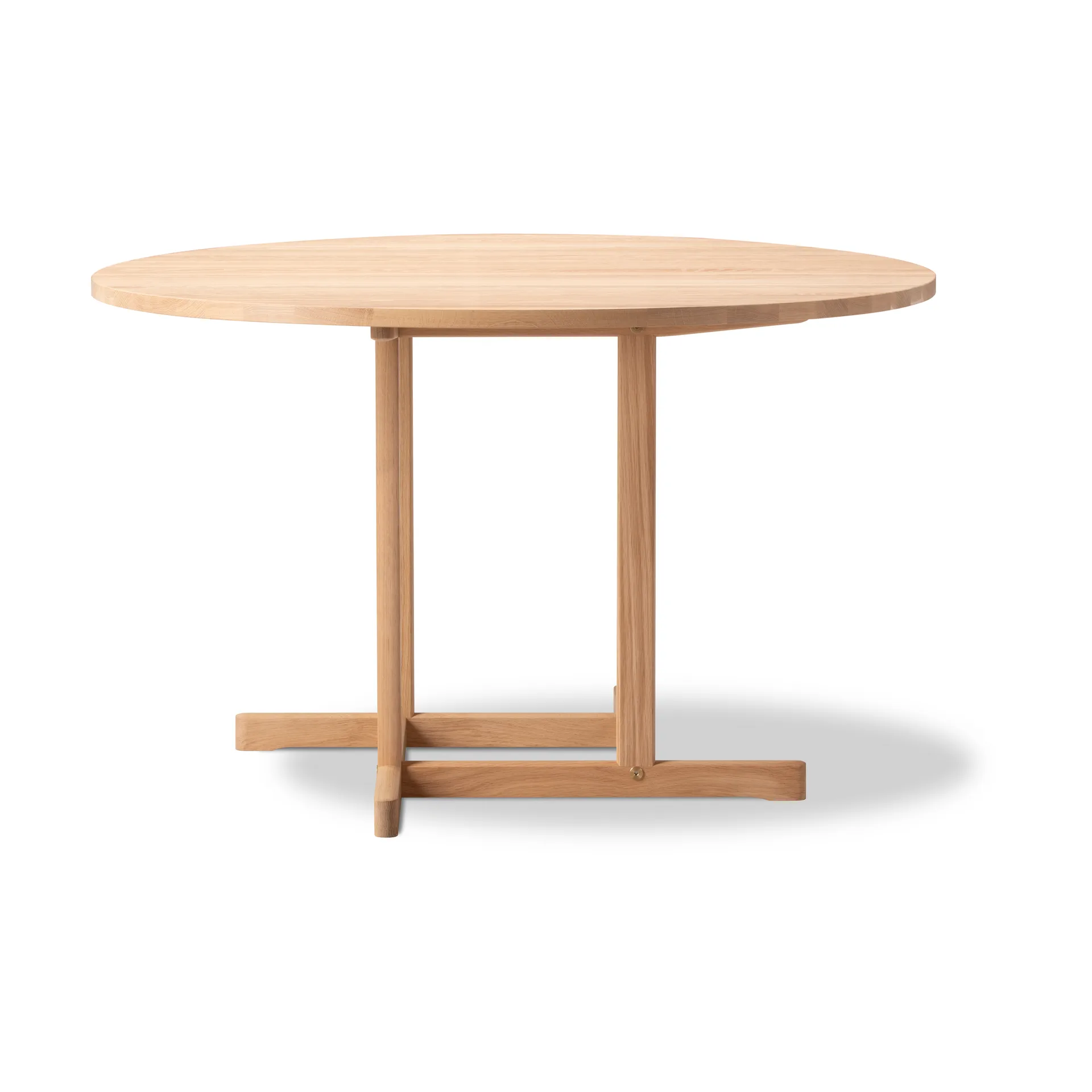 BM80 Mogensen Shaker Table tafel Ø120 cm, Lichtgeoliede eik Fredericia Furniture