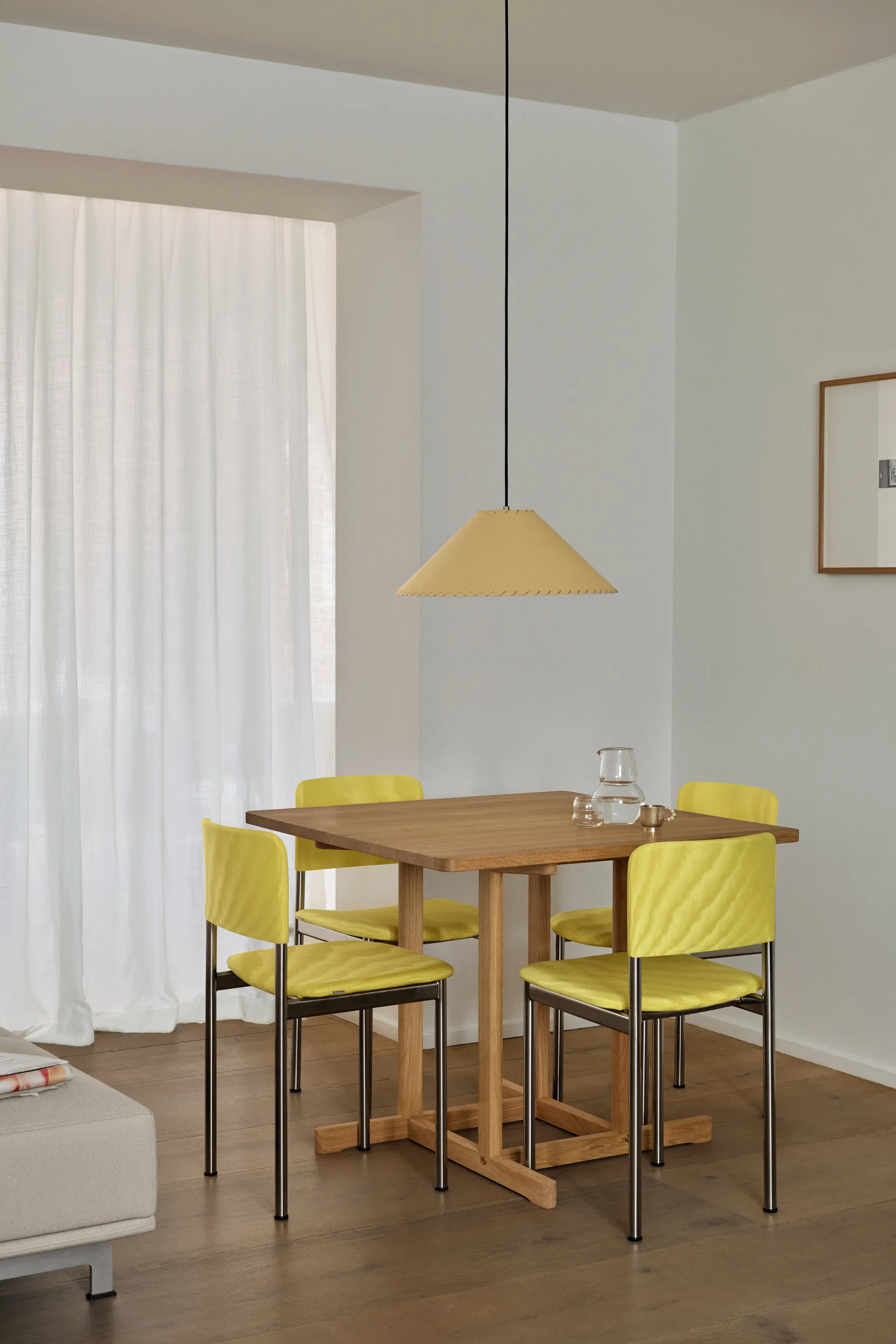 BM80 Mogensen Shaker Table tafel 90x90 cm, Lichtgeoliede eik Fredericia Furniture