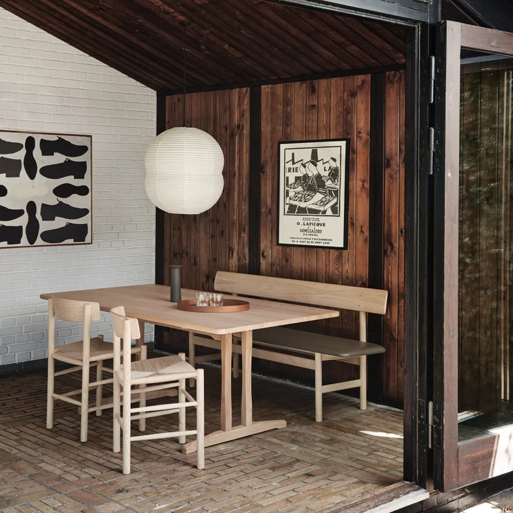 C18 Shaker tafelmatbord, Gezepen eik, 180x90cm Fredericia Furniture