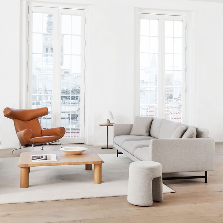 Calmo 5623 bank, Sunniva 717-zwart staal Fredericia Furniture