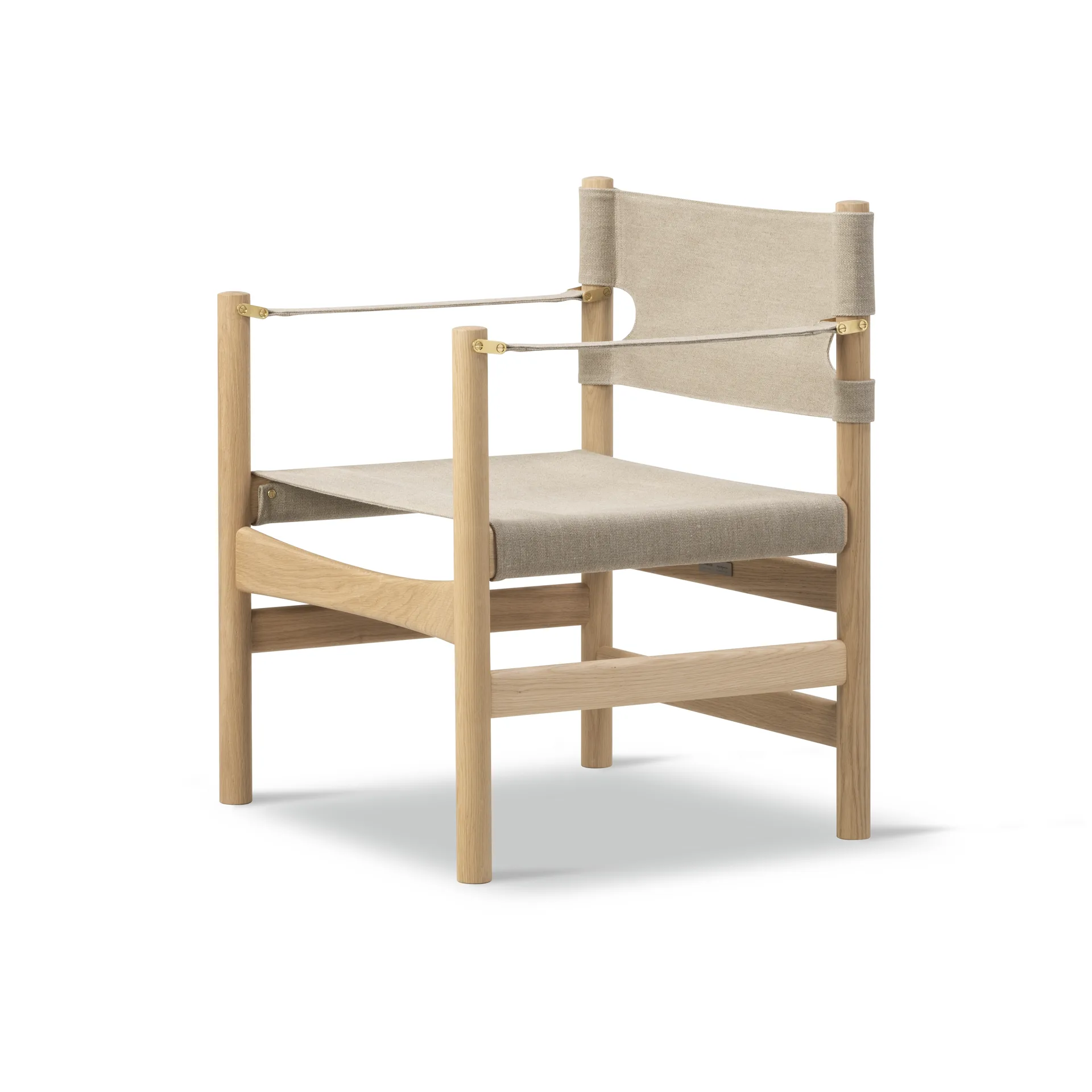 Canvas 21 armstoel, Naturel canvas-licht geoliede eik Fredericia Furniture