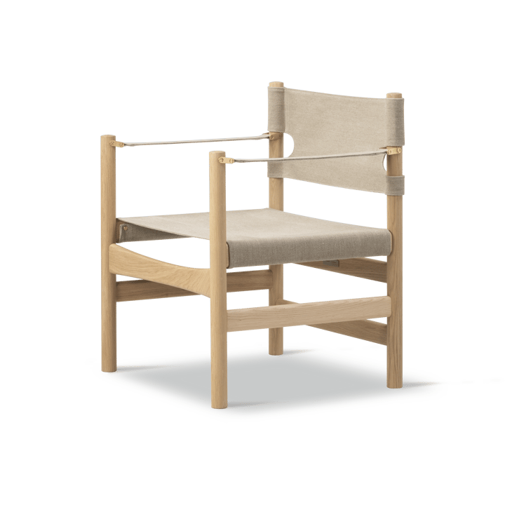Canvas 21 armstoel - Naturel canvas-licht geoliede eik - Fredericia Furniture
