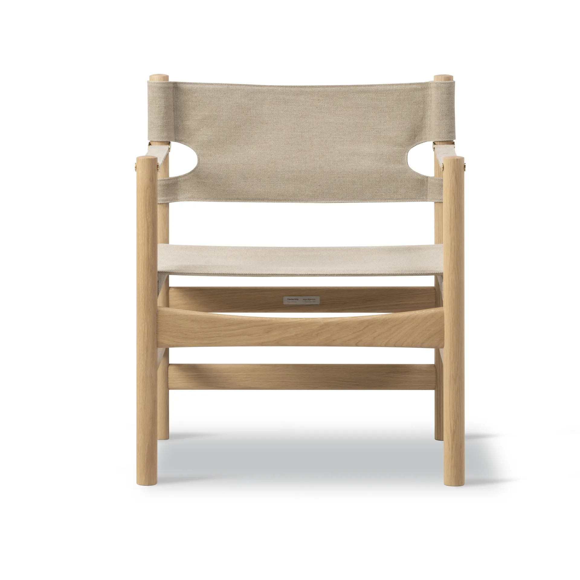 Canvas 21 armstoel, Naturel canvas-licht geoliede eik Fredericia Furniture