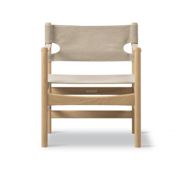 Canvas 21 armstoel - Naturel canvas-licht geoliede eik - Fredericia Furniture