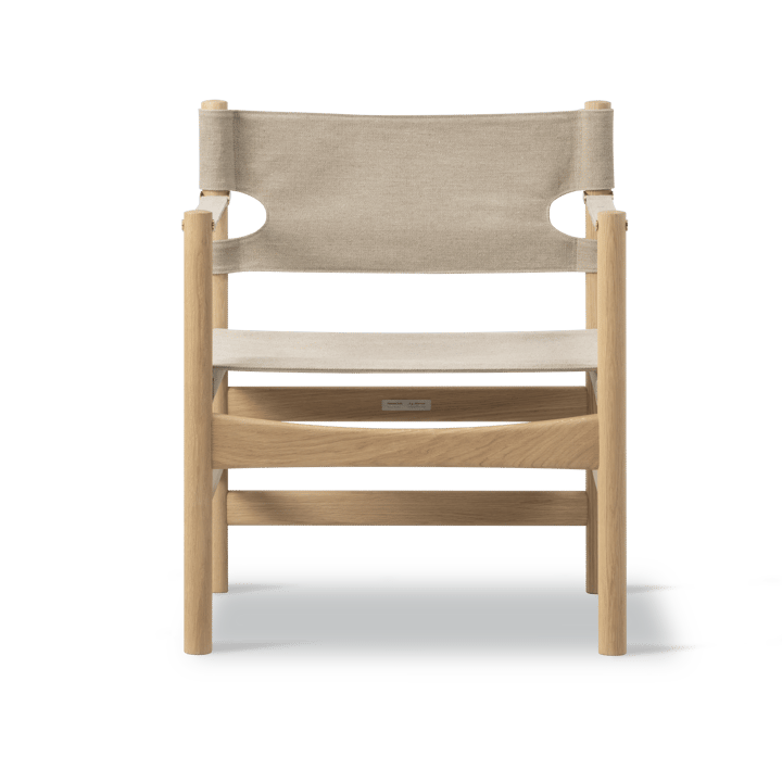 Canvas 21 armstoel, Naturel canvas-licht geoliede eik Fredericia Furniture