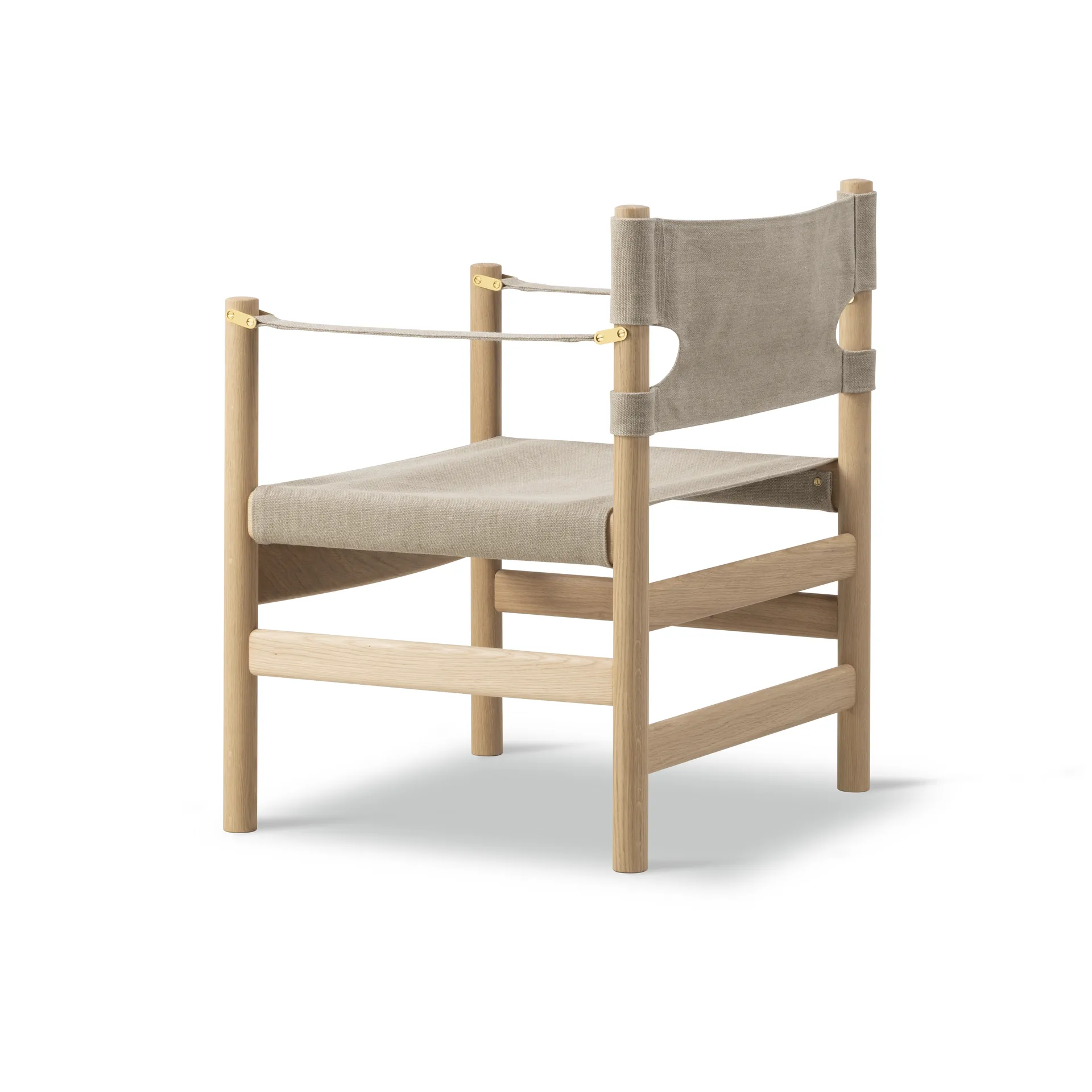 Canvas 21 armstoel, Naturel canvas-licht geoliede eik Fredericia Furniture