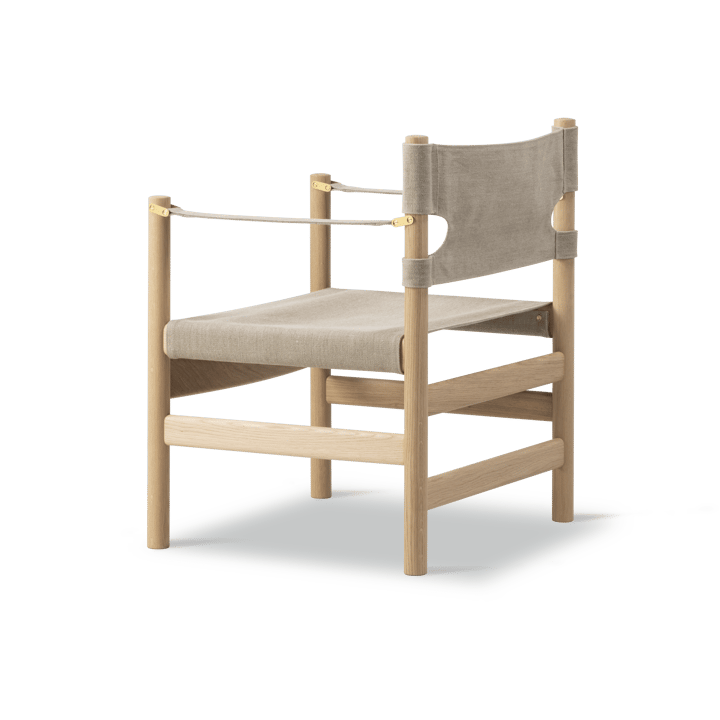 Canvas 21 armstoel, Naturel canvas-licht geoliede eik Fredericia Furniture