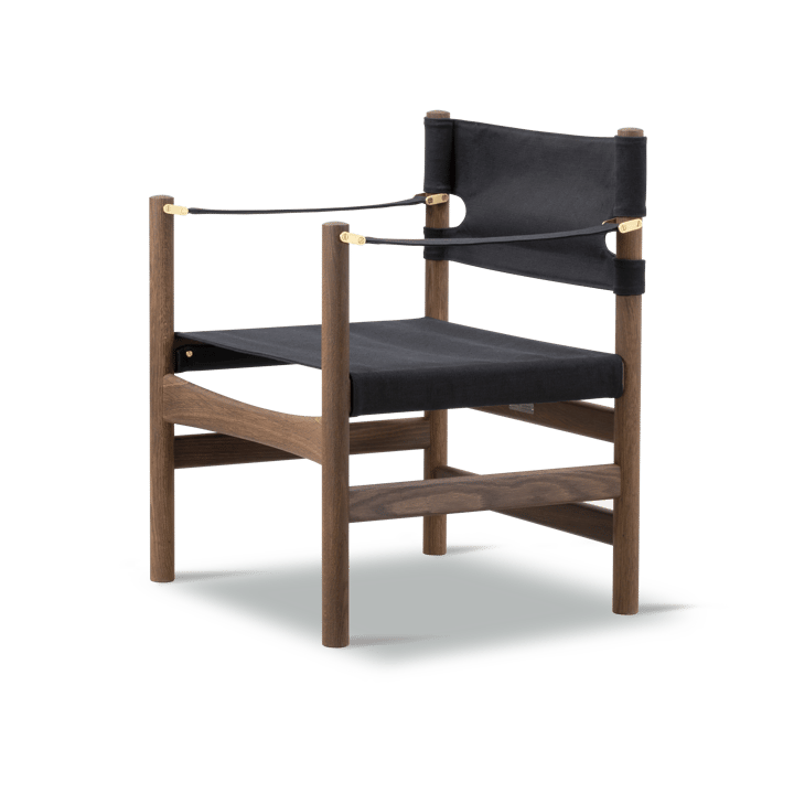 Canvas 21 armstoel - Zwart canvas-geoliede eik - Fredericia Furniture