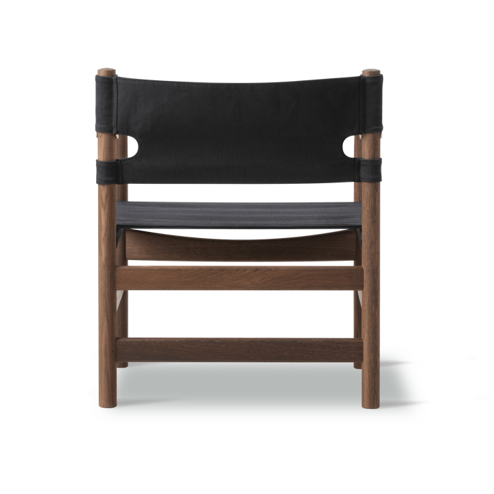Canvas 21 armstoel, Zwart canvas-geoliede eik Fredericia Furniture