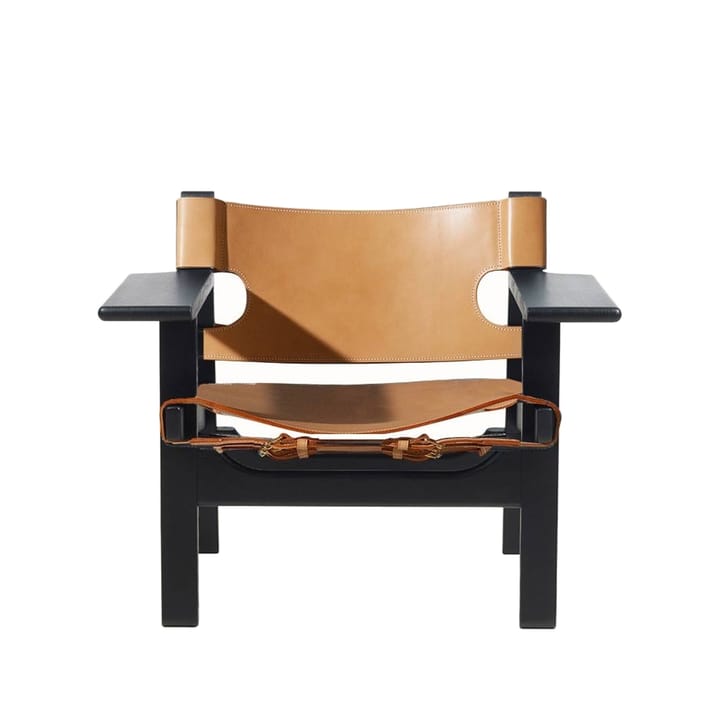 De Spaanse stoel fauteuil - Leder naturel-zwartgelakt eik - Fredericia Furniture