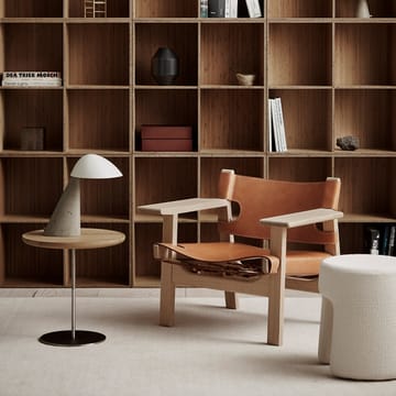 De Spaanse stoel fauteuil - Leder zwart-gerookte eik - Fredericia Furniture