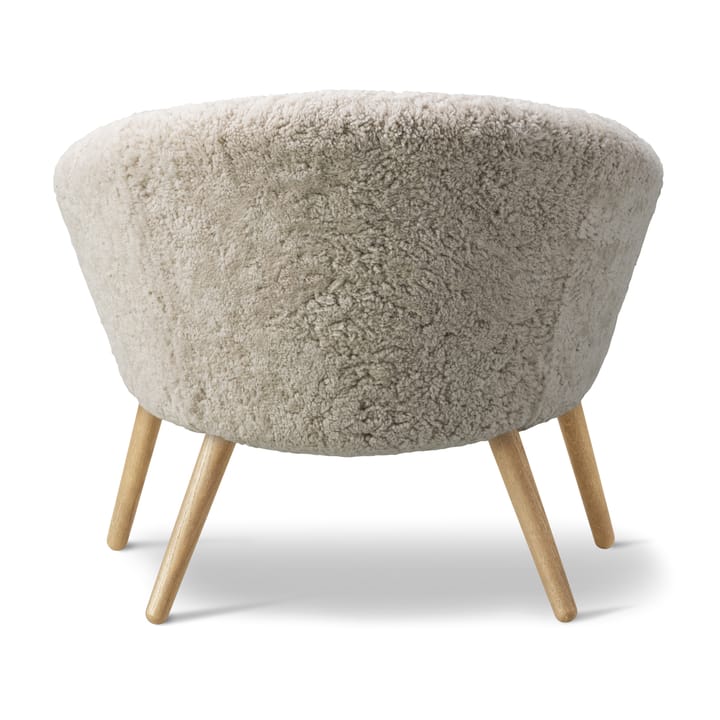 Ditzel loungestoel schapenvacht, Moonlight-eik Fredericia Furniture