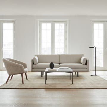 Ditzel loungestoel schapenvacht - Moonlight-walnut - Fredericia Furniture