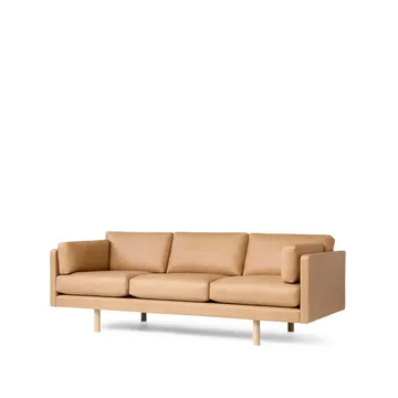 EJ220 2033 bank 3-zits - Leer Vegeta 90 – eiken - Fredericia Furniture