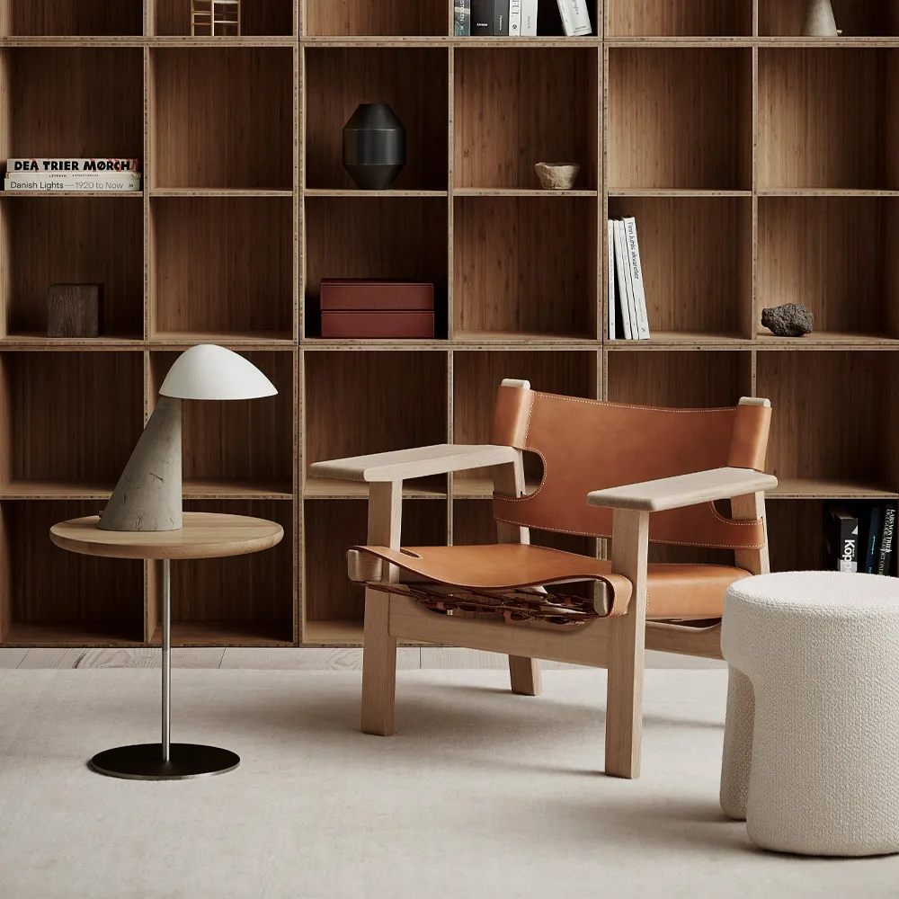 Fellow tafellamp, White-dark atlantico kalksteen Fredericia Furniture