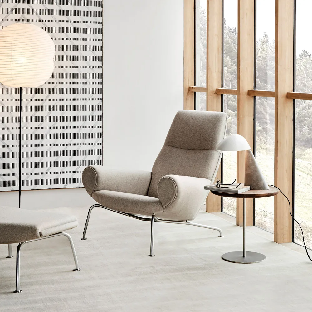 Fellow tafellamp, White-dark atlantico kalksteen Fredericia Furniture