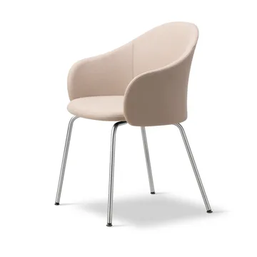 Gomo Armchair fauteuil buizenvoet - Blazer CUZ47 Fairfield-roestvrij staal - Fredericia Furniture
