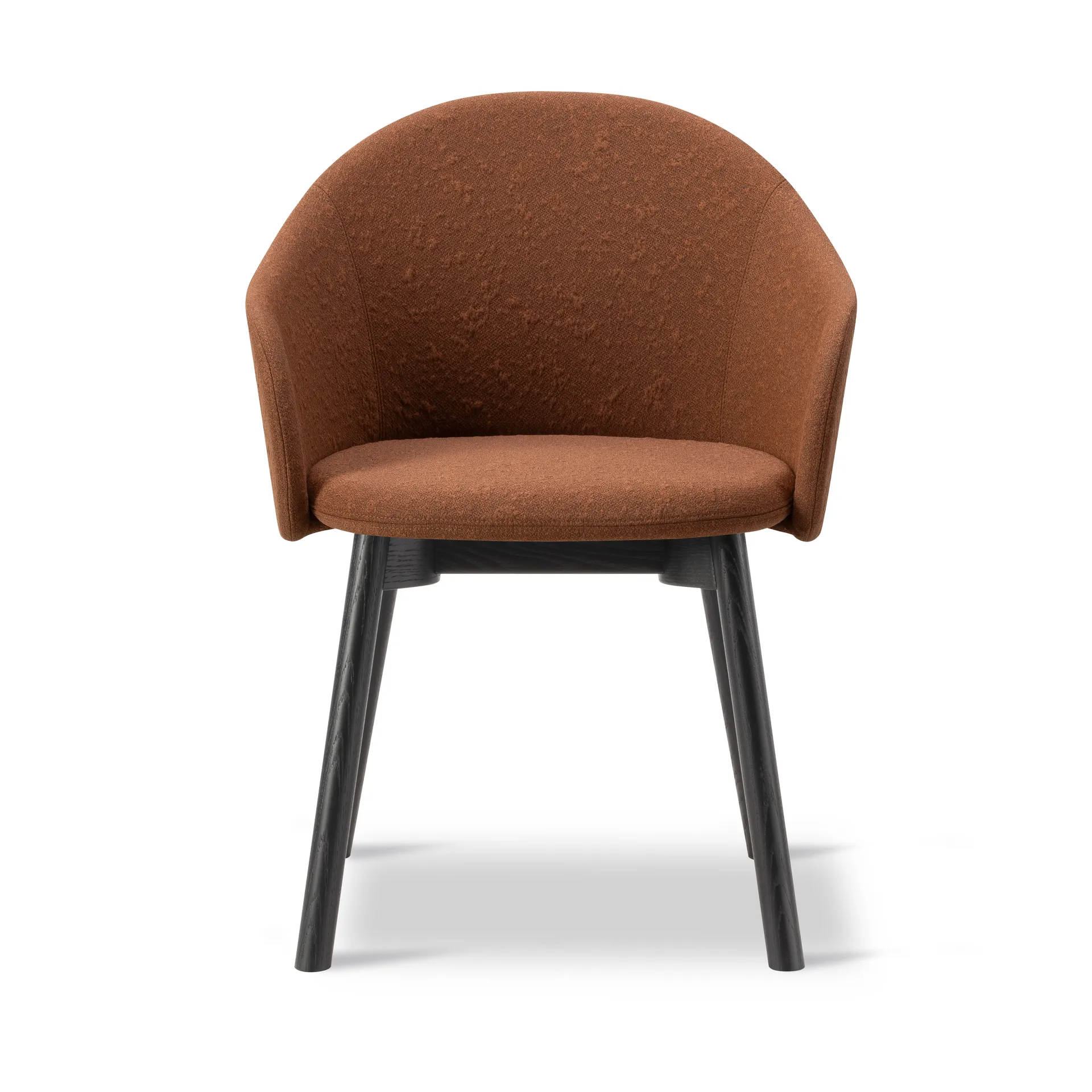 Gomo Armchair fauteuil houten onderstel, Myr 362-zwartgelakt eik Fredericia Furniture