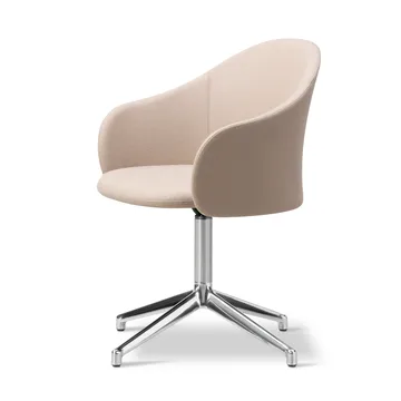 Gomo Armchair fauteuil swivel base 4-star - Blazer CUZ47 Fairfield-gepolijst aluminium - Fredericia Furniture