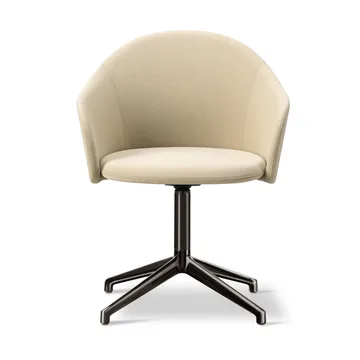 Gomo Armchair fauteuil swivel base 4-star - Mylla 221-flint - Fredericia Furniture