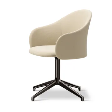 Gomo Armchair fauteuil swivel base 4-star - Mylla 221-flint - Fredericia Furniture