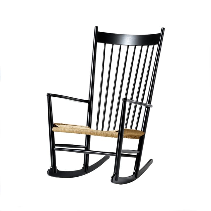 J16 schommelstoel - Naturel-zwartgelakte eik - Fredericia Furniture