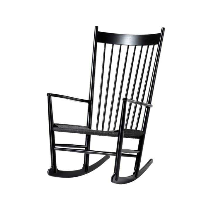 J16 schommelstoel - Zwart-zwartgelakt eiken - Fredericia Furniture