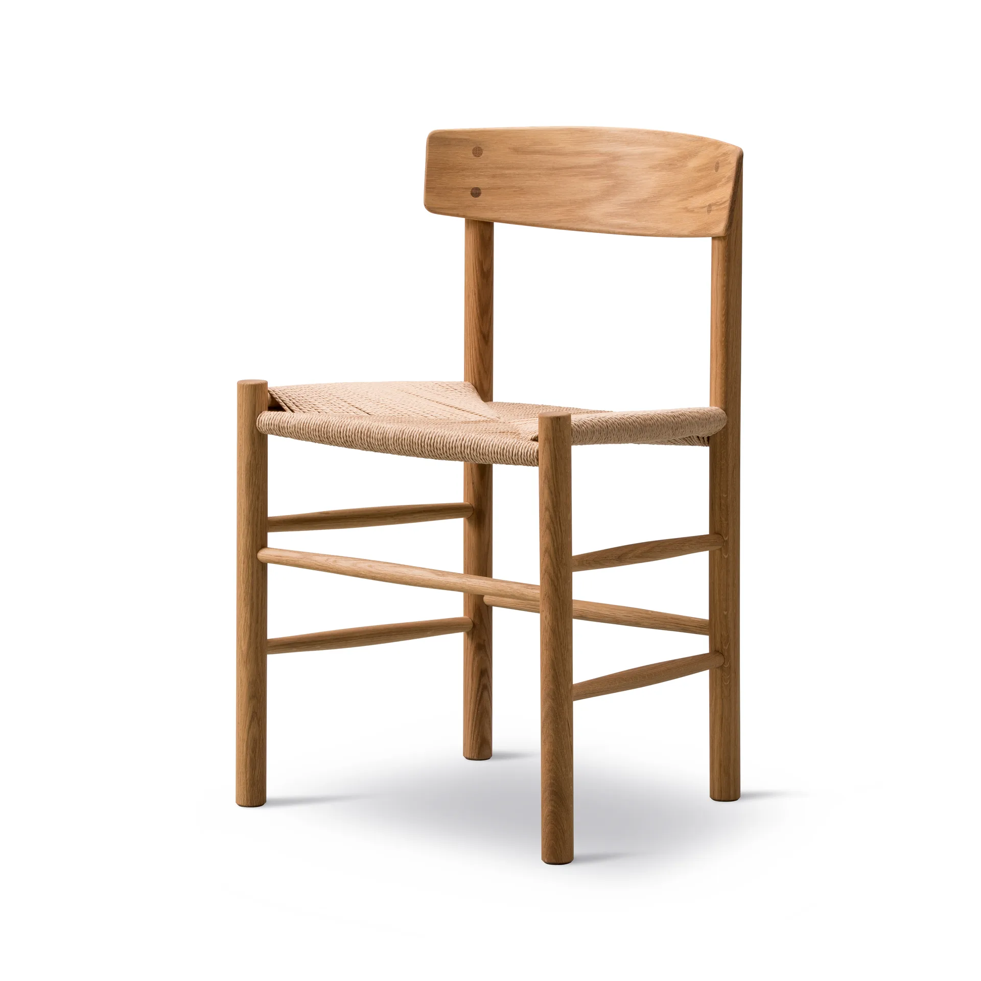 J39 stoel, Geolied eik-gevlochten naturel, 2-pack Fredericia Furniture