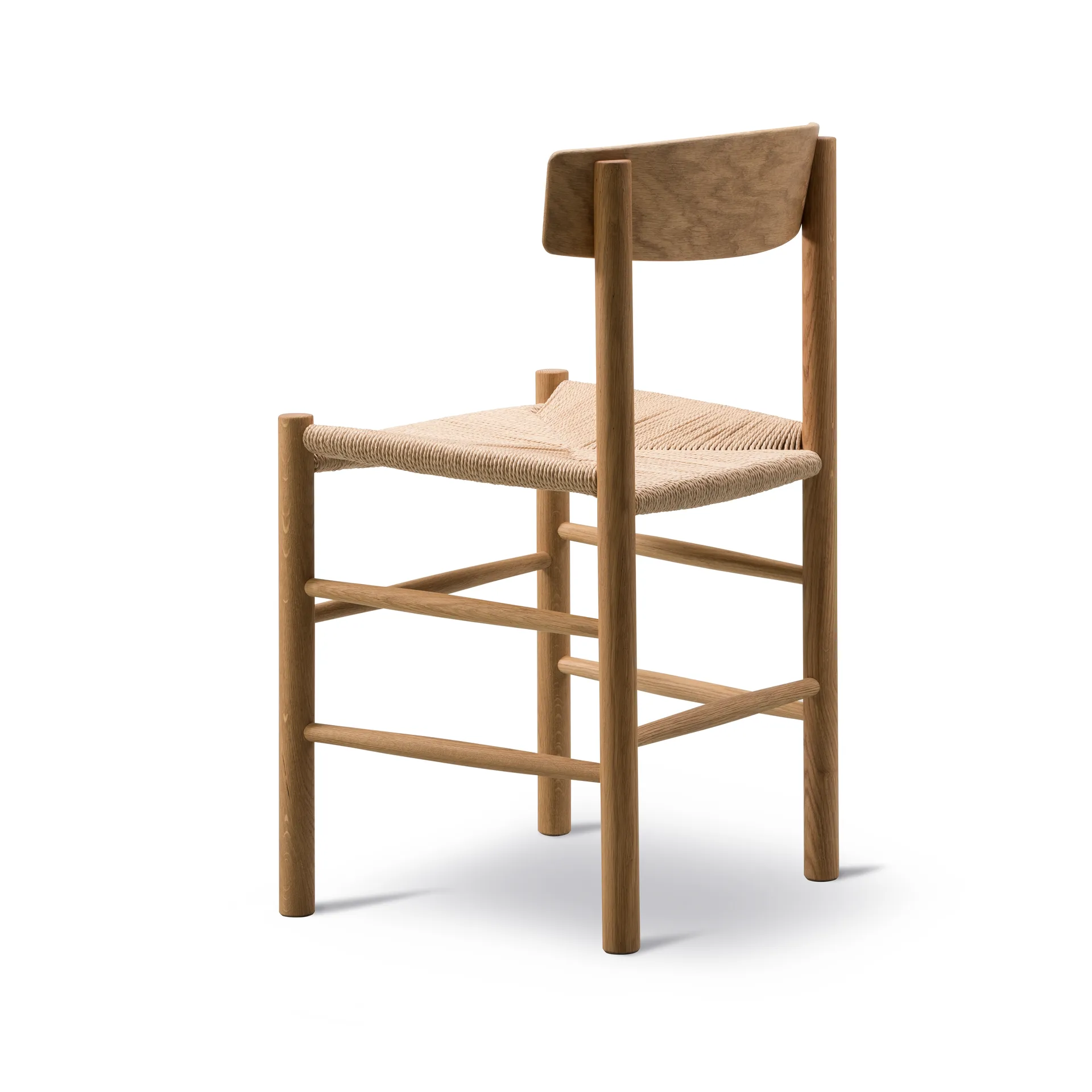 J39 stoel, Geolied eik-gevlochten naturel, 6-pack,  Fredericia Furniture